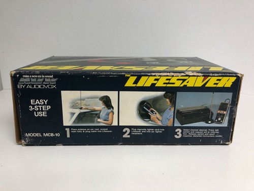 Vintage The Lifesaver by Audiovox Model MCB-10 40-Channnel CB Radio - Picture 2 of 3