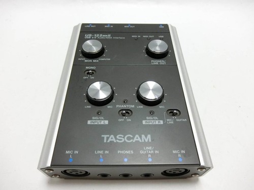 Tascam US-122MK II USB 2.0 2-channel Audio/MIDI Interface ONLY Used TESTED W/Box - Picture 3 of 5