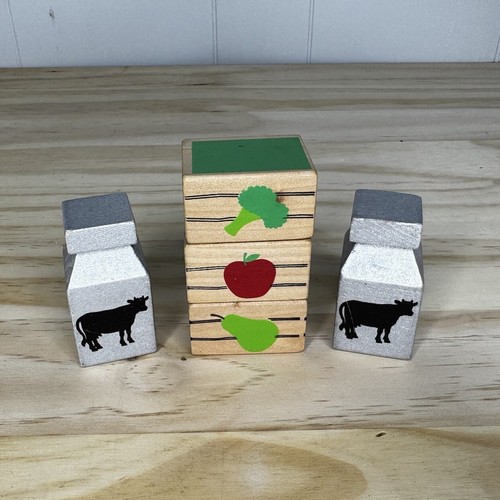 Melissa & Doug Classic Wooden Farm Train Set *5 Replacement Pieces Milk Crates - Picture 4 of 8