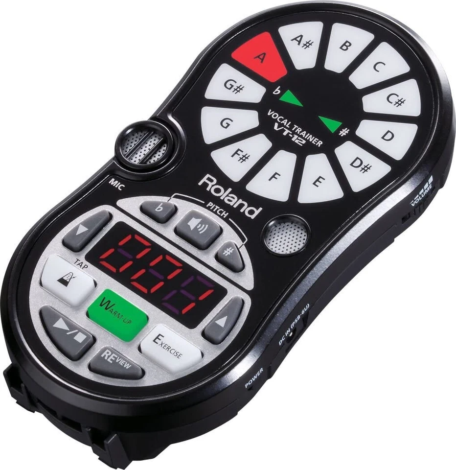Roland VT-12 BK Vocal Trainer Ultimate Pocket Vocal Coach Black JP Analog VT12BK - Image 3 of 4