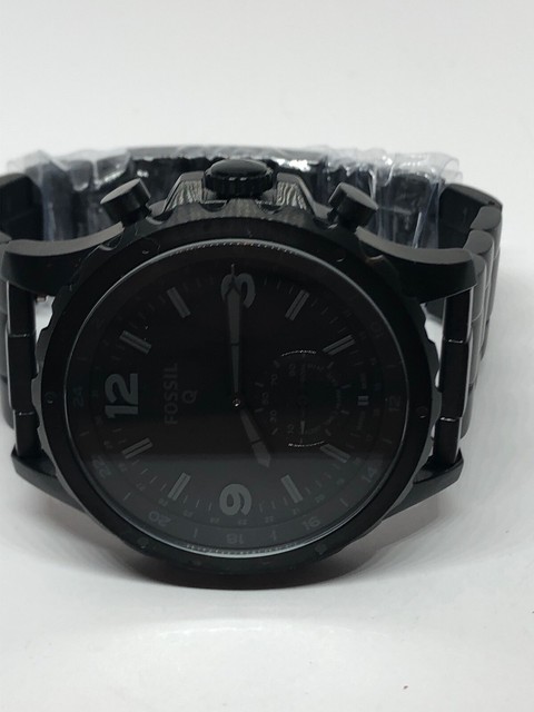 fossil q men's nate stainless steel hybrid smartwatch