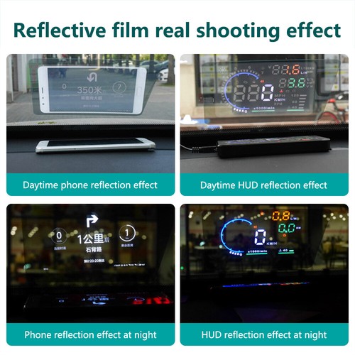2x Universal Car HUD Reflective Filmfor Head Up Display Antibacterial Dustproof - Picture 5 of 6
