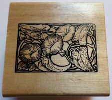 Botanical Flower Garden Framed Anita's Wooden Rubber Stamp