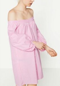 Zara striped mini shirt dress off 