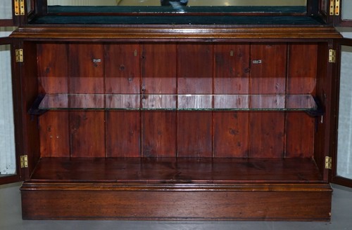 RARE VICTORIAN HABERDASHERY APOTHECARY SHOPS CABINET FULLY GLAZED DOOR BOOKCASE - Picture 8 of 12