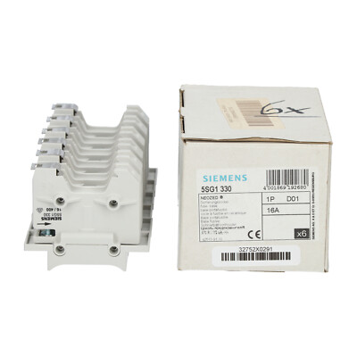 Siemens 5SG1330 NEOZED Fuse Base New NFP (6pcs)