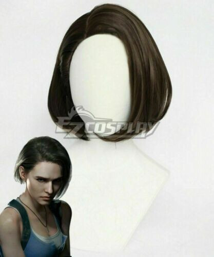esident Evil 3 Remake Jill Valentine Brown Cosplay Wig - Picture 3 of 4