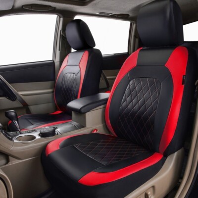 Car Front Seat Covers Leather Protector Cushion Fit For Honda Civic 2001-2022