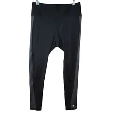 Champion Performance Leggings Mens Sz XL Black Base Layer 3/4 Compression Tight