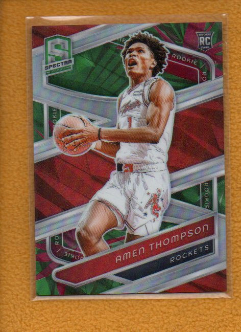 Amen Thompson 2023-24 Panini Spectra Basketball Rookie Menagerie Prizm RC #150