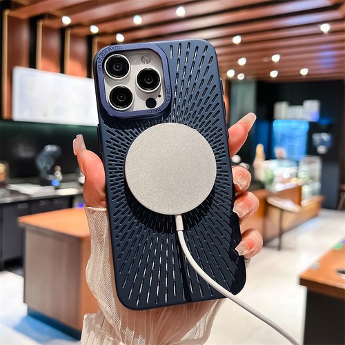 For iPhone 15 Pro Max 14 Pro 13 12 Heat Dissipation MagSafe Magnetic Case Cover - Picture 4 of 13