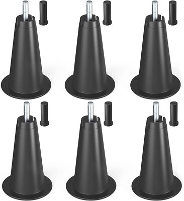 ironwork 6 Pcs 5inch High Rise Bed Frame Risers, Lift a Bed Frame by 5 Inches fo