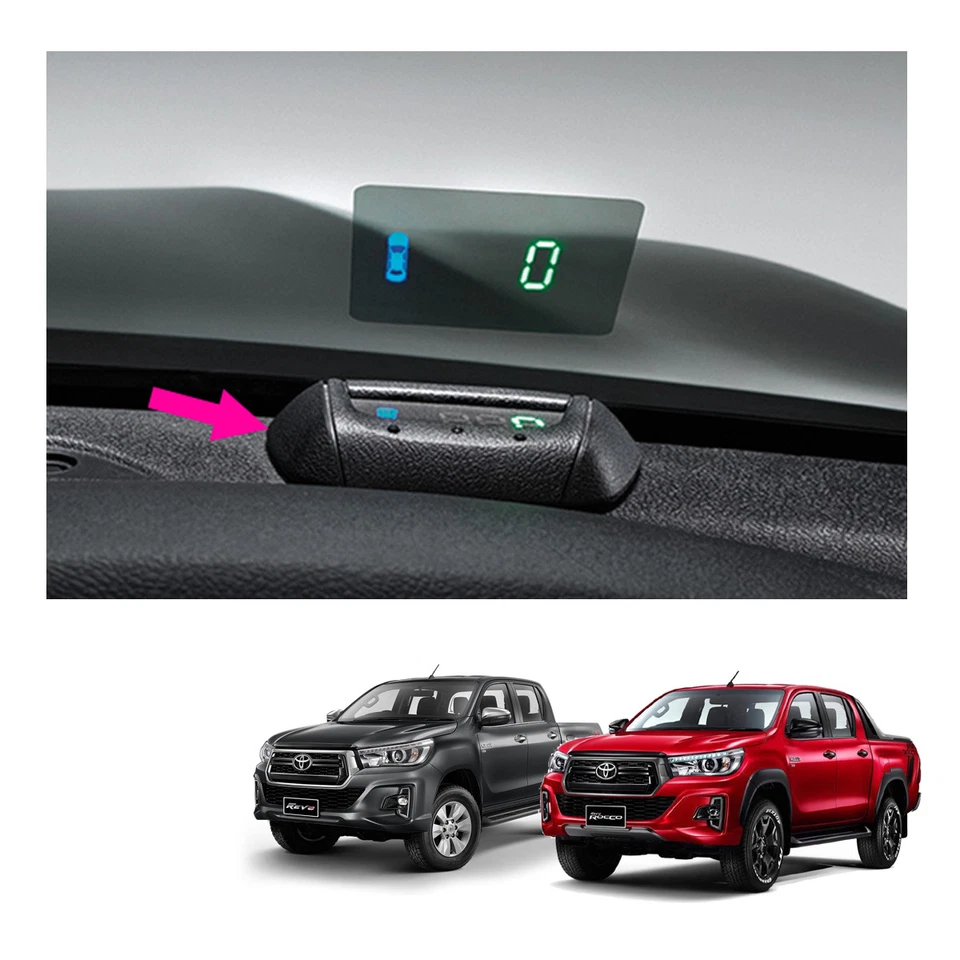 Pantalla digital Speed Head Up genuina negra para Toyota Hilux Revo Rocco 2015 19 Foto 4 de 4