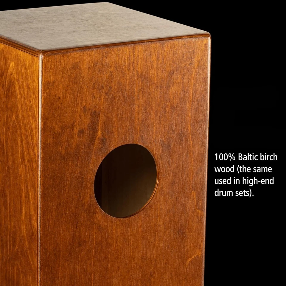 Jamón Jam Con Caja Y Tono De Bajo Para Música Acústica (Marrón Claro/Natural) Foto 2 de 4