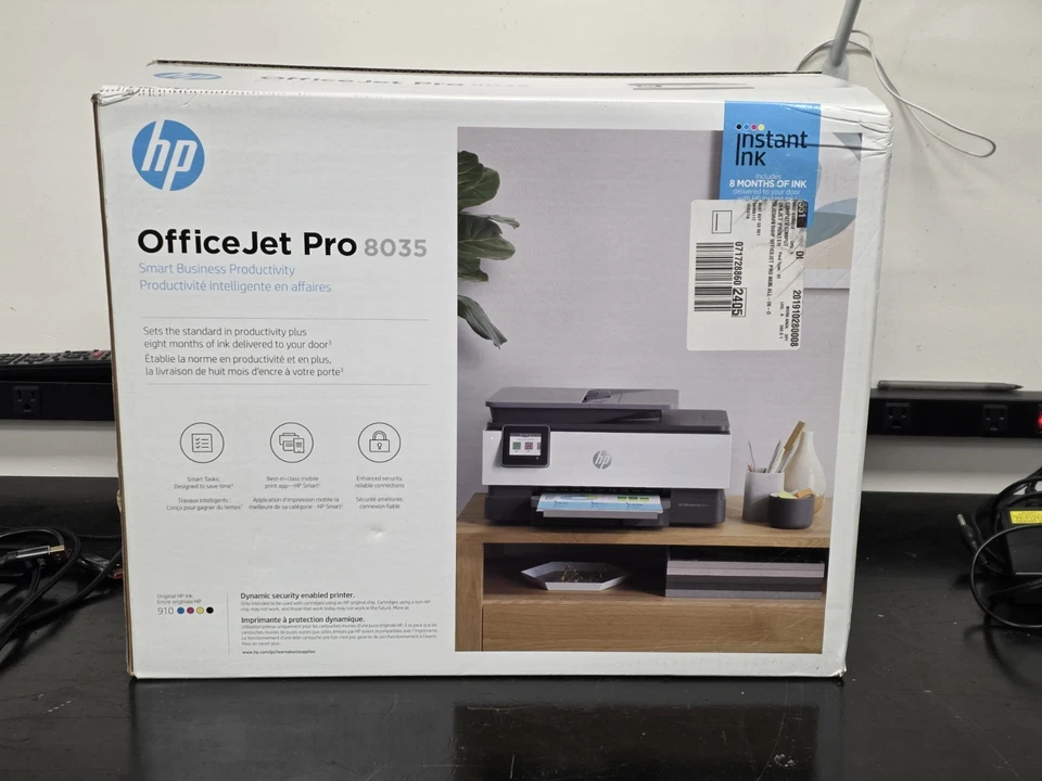New HP OfficeJet Pro 8035 All-in-One Wireless Printer works with Alexa - Basalt - Image 2 of 4