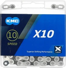 KMC X10 10-Speed Bicycle Chain 116 Link 