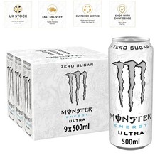 Monster Ultra Energy Drink &ndash; 9 x 500 ml Zero Sugar for Active Lifestyles