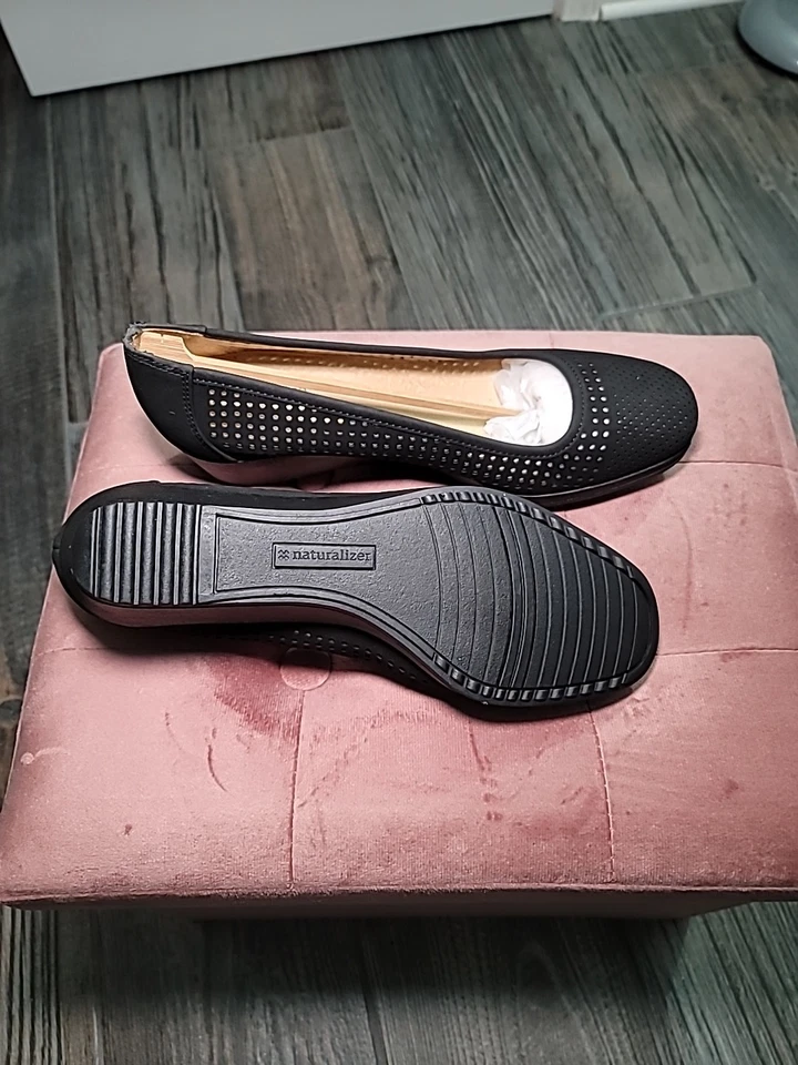 Naturalizer N5 Comfort Wedge Black Shoes 10W - Image 4 of 4