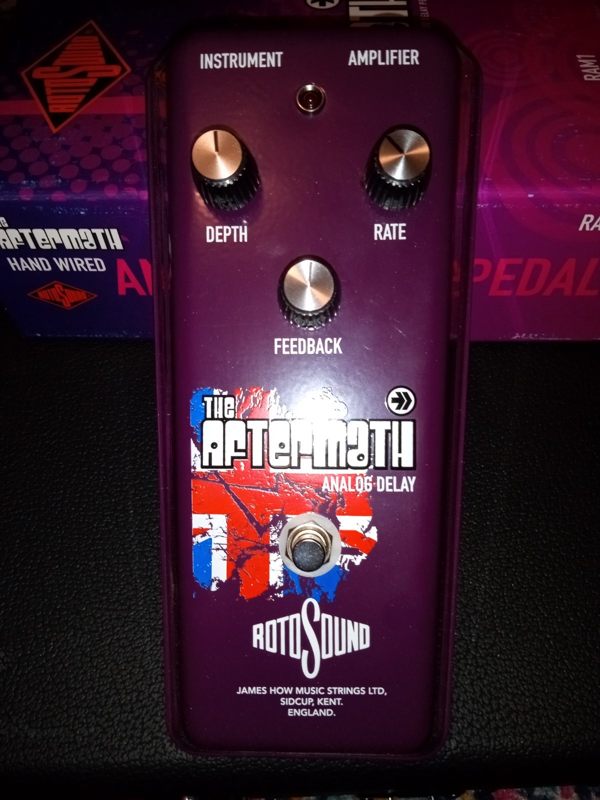Rotosound RAM1 The Aftermath Delay Electric Guitar Effects FX Pedal 