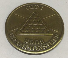 APA City Championships Pocket Marker Coin 2002 Metal
