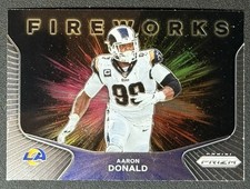 2020 Panini Prizm Fireworks #20 Aaron Donald Rams