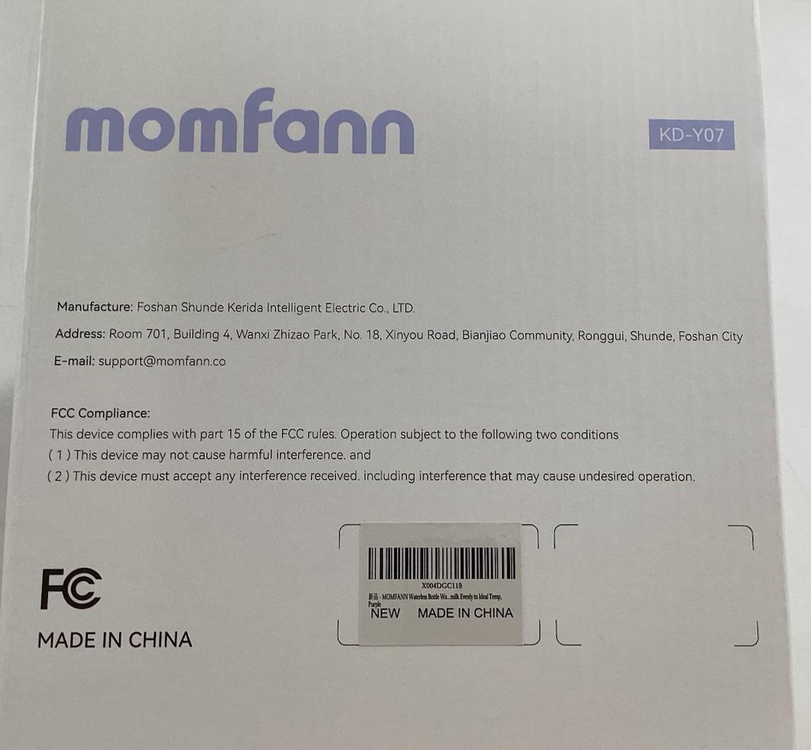 Momfann KD-Y07 Waterless Bottle Warmer