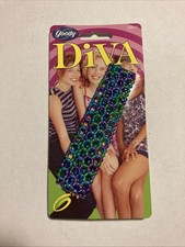 Goody Diva Fashion Beaded Hair Band Wrap Purple Green Turquoise New 2000 G95