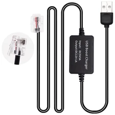 USB to RJ11 Plug Radar Detector Cable, 5Ft Power Cord Replacement Power Adapter