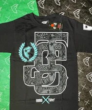 Famous Stars And Straps Twitch Shirt NWT Small Travis Barker Tif Blue Moto Cross