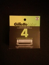 Gillette Labs Razor Blade Refills 4 Cartridges Open Box Unused