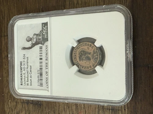 Roman Empire Licinius II AD 317-324 BI Reduced Nummus Issue Caesar NGC