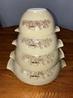 Vintage PYREX Cinderella Forest Fancies Mushroom Nesting Mixing Bowls Set of 4