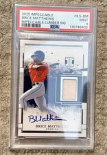 Brice Matthew’s Impeccable Lumber Signature, PSA 9, 2025