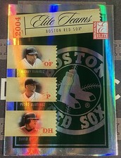 2005 Donruss Elite Manny Ramirez Pedro Martinez David Ortiz Elite Teams /750
