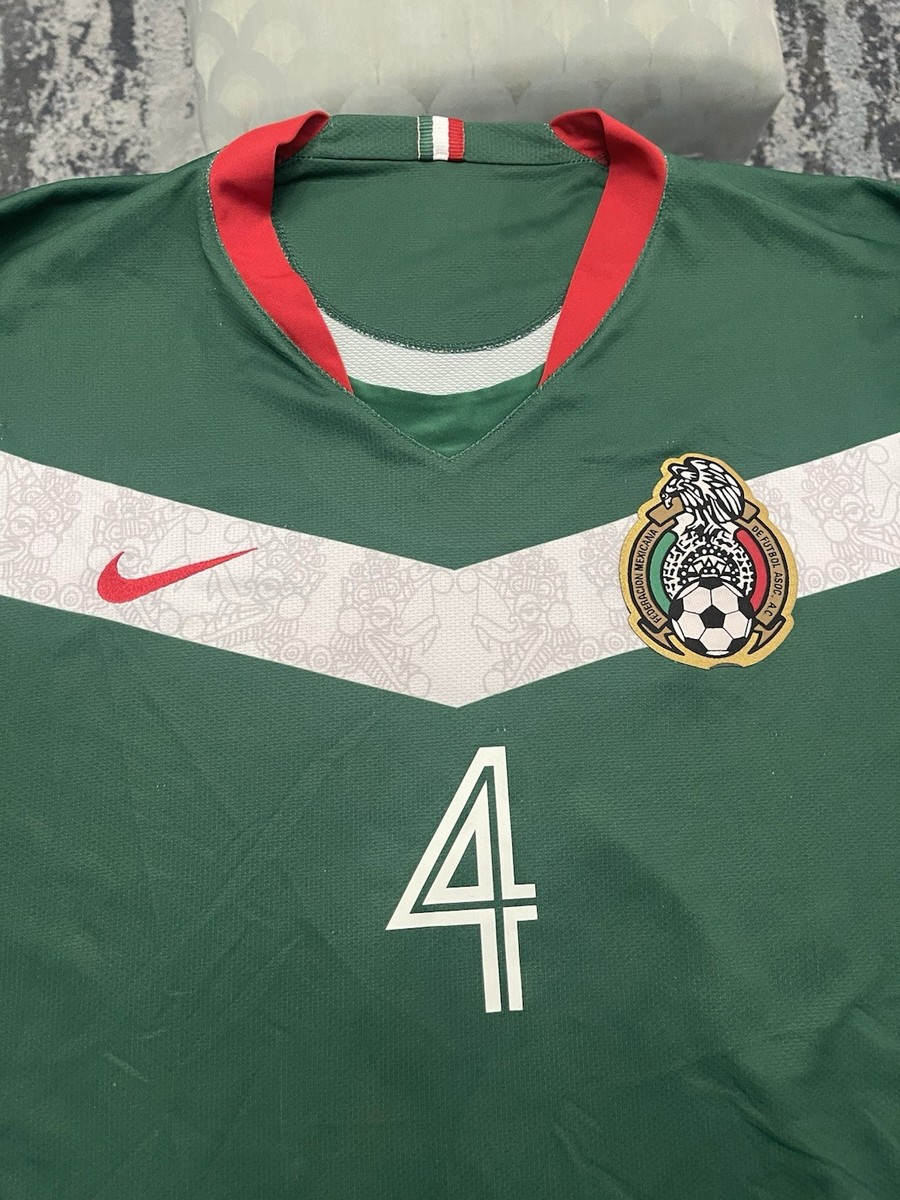 Nike Mexico 2006 World Cup Jersey Rafa Marquez #4 Excellent Copa