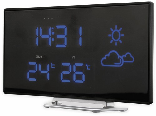SOUNDMASTER Uhrenradio FUR100, mit Wetterstation, Funk, schwarz - Bild 3 von 4