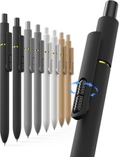 8 Pcs Gel Pens - 0.7mm Medium Point Smooth Writing Classic-0.7mm-Black Ink