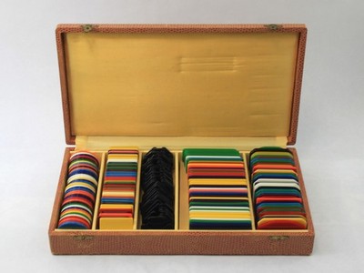 EG Jeux Marque French Galalith Game Gaming Chip Set