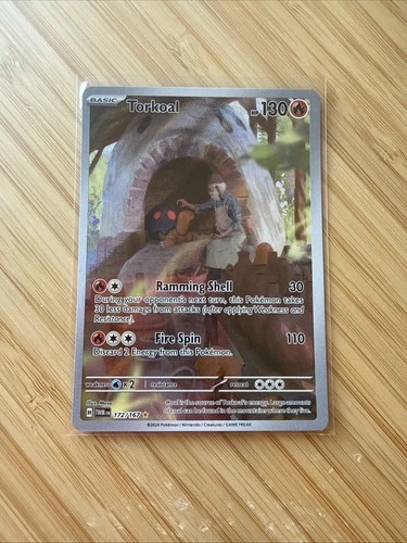 Torkoal Twilight Masquerade Pokemon Card Illustration 172/167