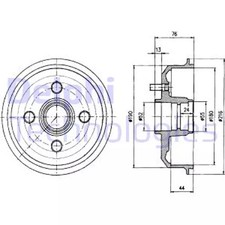 Tambour de frein Mazda 121