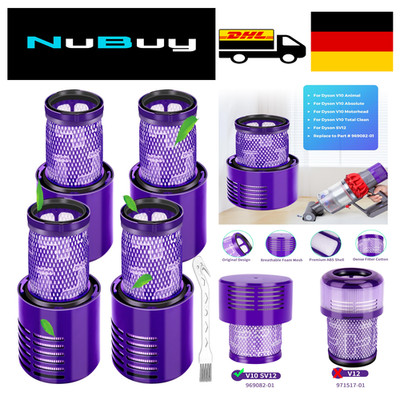 Dyson V10 Filter Waschbar 4 Stück Ersatz Filter SV12 Cyclone Animal