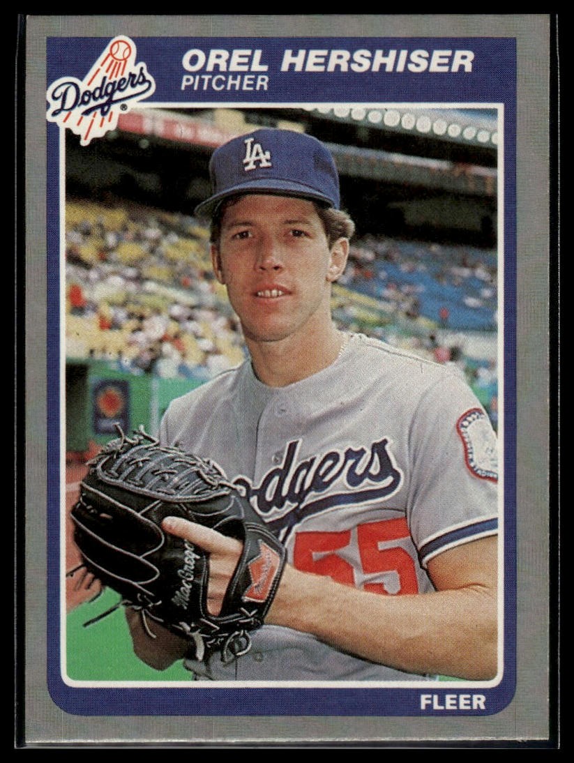 1985 Fleer #371 Orel Hershiser
