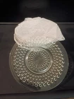 Hobnail Clear Anchor Hocking Depression Set Of 8 6 1/8” Salad Bread Plate