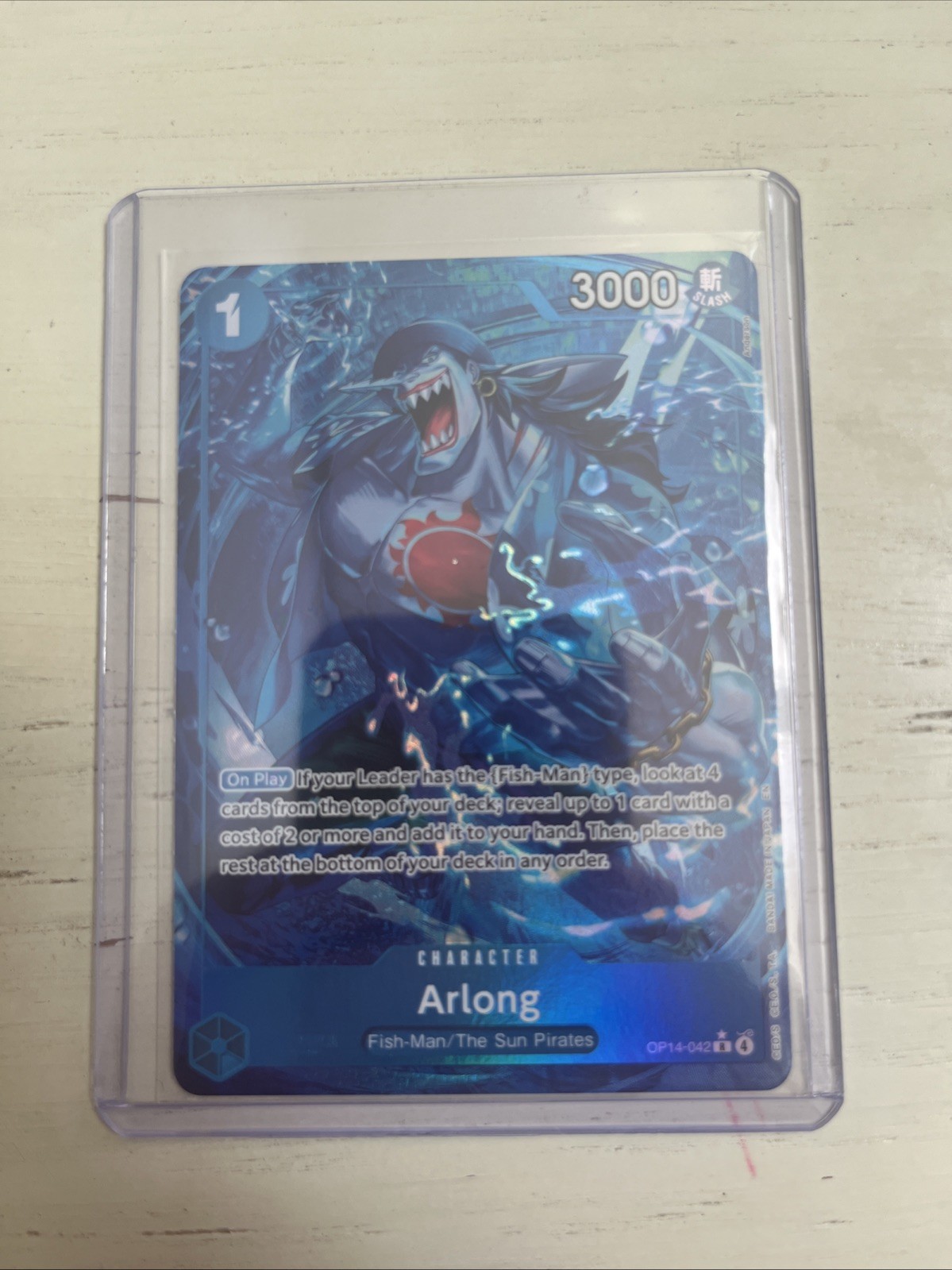 Arlong (OP14-042) (Alt Art) - The Azure Sea's Seven (OP14) NM