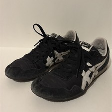 Onitsuka Tiger Serrano Low Top Shoe Sz 8 Black White Sneaker Casual 1183B400