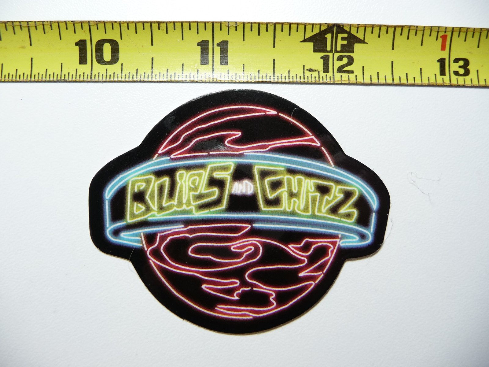 Bright BLIPS Restaurant Neon-Style Sticker Decal Colorful Funny Design