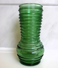 kleine Vase, gr&uuml;nes Glas - DDR