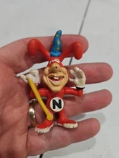 Domino’s Pizza Noid 1988 Claymation 3" Wizard PVC Mini Figure Avoid the Noid!