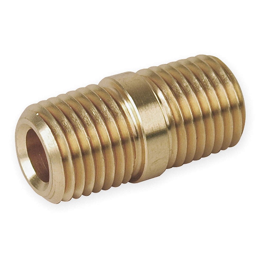 PARKER 6-6 MCN-B Male Close Nipple,Pipe Size 3/8 In 1DFX6