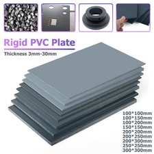 Grey PVC Plastic Sheet Polyvinyl Chloride Plate Flat Board Cut to Size Various